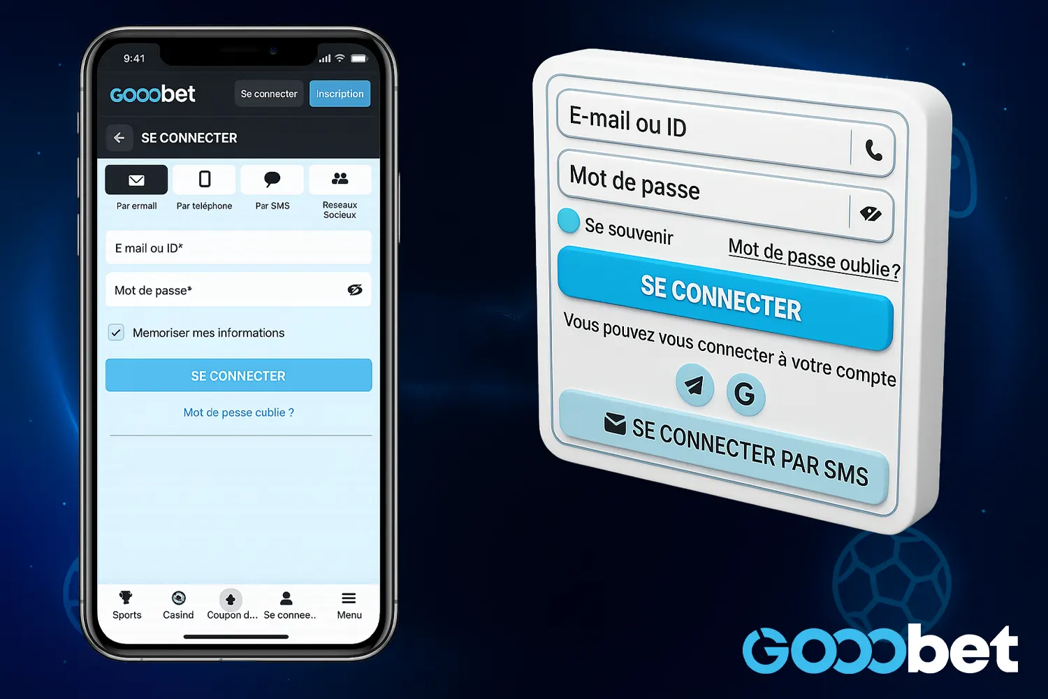 Creating and managing a Gooobet account
